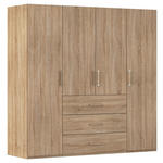DREHTÜRENSCHRANK  in Sonoma Eiche  - Sonoma Eiche, Design, Holzwerkstoff/Kunststoff (201/197/60cm) - Novel