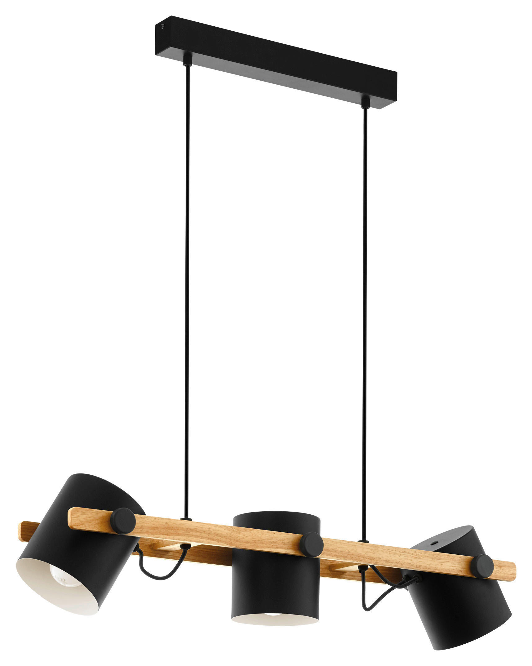 LUSTER    78/21/110 cm    - braon/crna, Prirodno, drvo/metal (78/21/110cm)