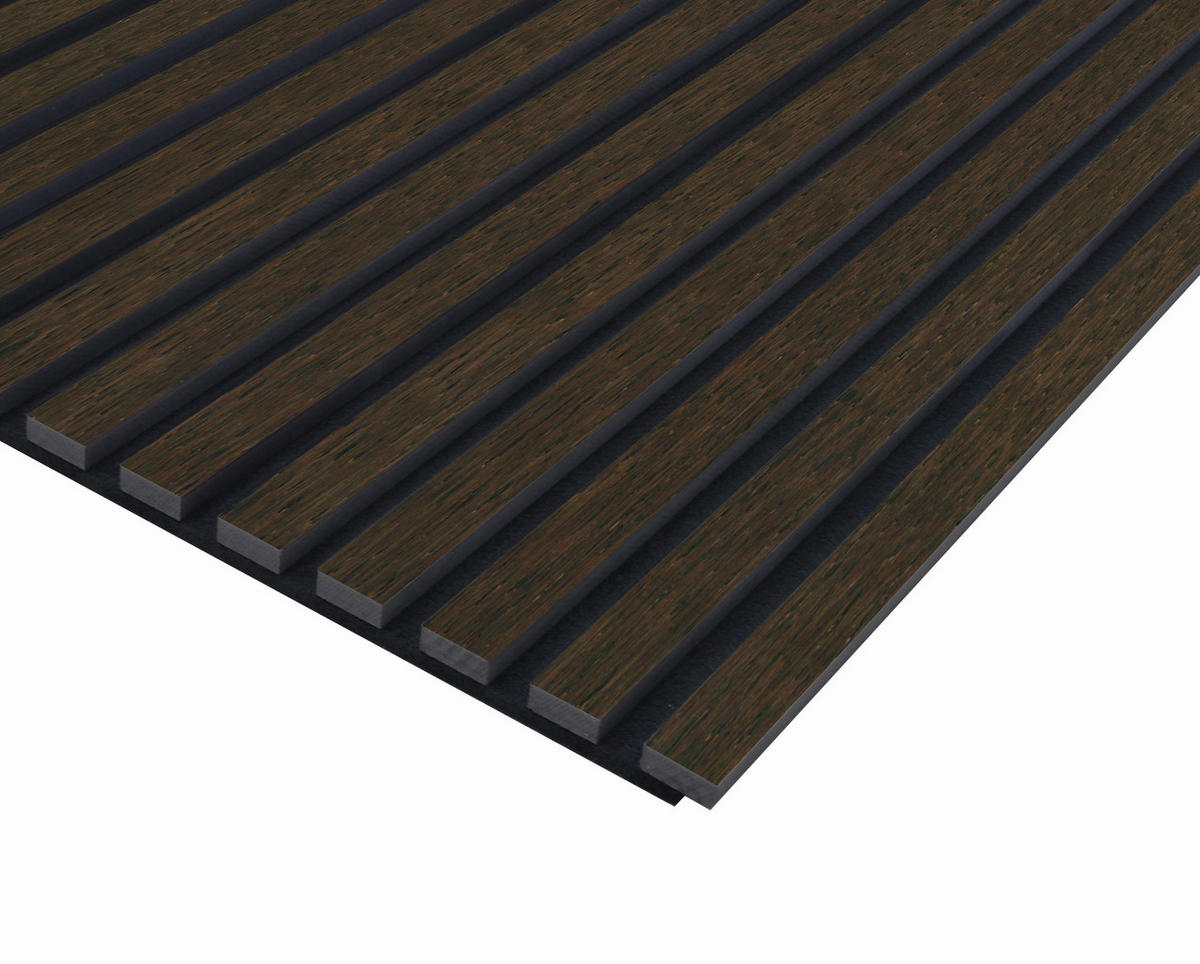 AKUSTIKPANEEL Eiche lackiert 57.25/1.9/119 cm  - Eichefarben, KONVENTIONELL, Holzwerkstoff/Textil (57.25/1.9/119cm)