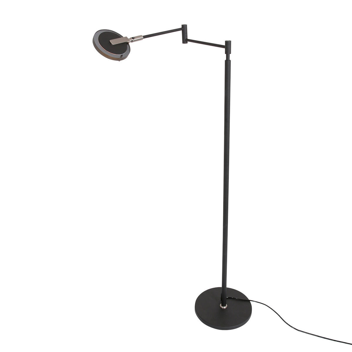 STEHLEUCHTE 23/68/141 cm    - Schwarz, Design, Glas/Metall (23/68/141cm)