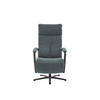 RELAXSESSEL in Textil Blaugrau  - Blaugrau/Schwarz, Design, Textil/Metall (76/110/83cm) - Beldomo Speed