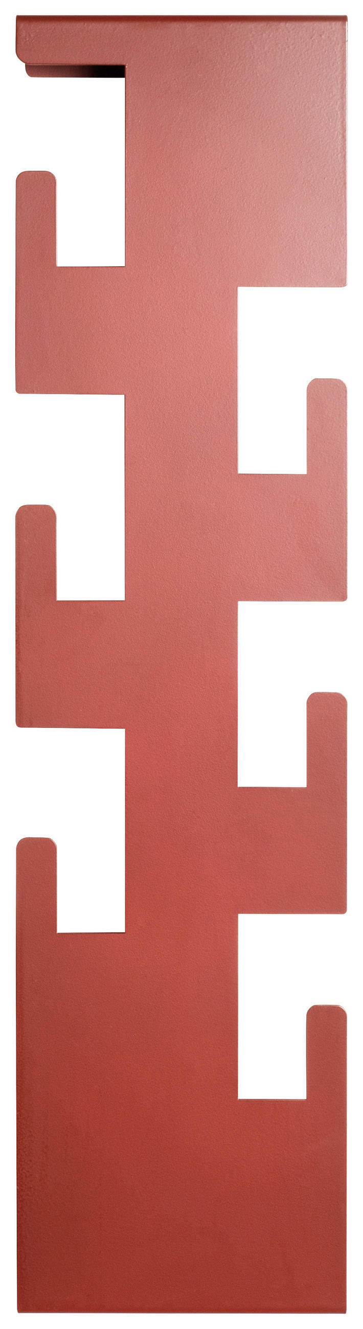 WANDGARDEROBE - Rot, Design, Metall (15/60/8cm)