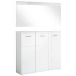 GARDEROBE 2-teilig  in 134/200/36 cm  - Weiß, Design, Holzwerkstoff (134/200/36cm) - Carryhome