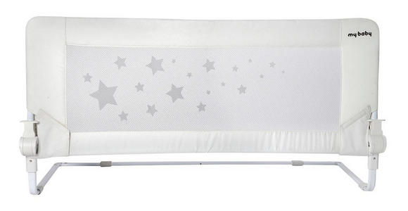 BETTSCHUTZGITTER 110/43 cm - Weiß, Basics, Textil/Metall (110/43cm) - My Baby Lou