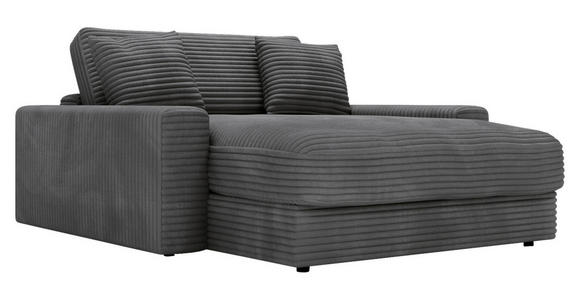 XXL-SESSEL Cord Dunkelgrau - Dunkelgrau/Schwarz, MODERN, Kunststoff/Textil (160/87/190cm) - Carryhome