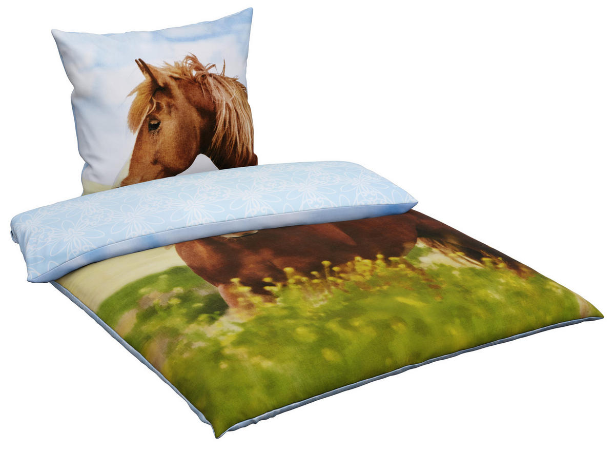 DETSKÉ OBLIEČKY S KONÍKOM 140/200 cm  - viacfarebná, Konventionell, textil (140/200cm)