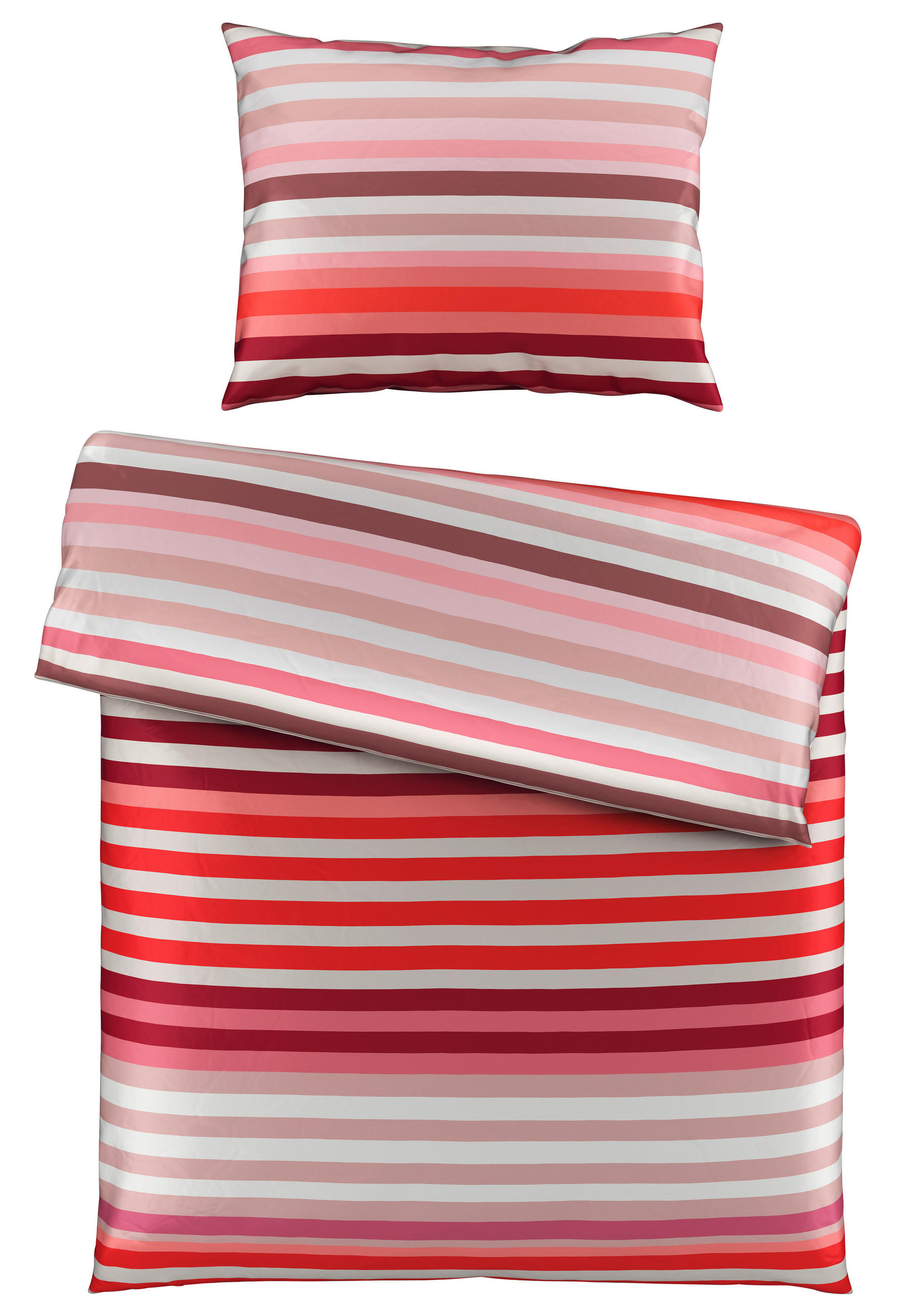 POVLEČENÍ, satén, červená, 140/200 cm - červená, Basics, textil (140/200cm) - Novel