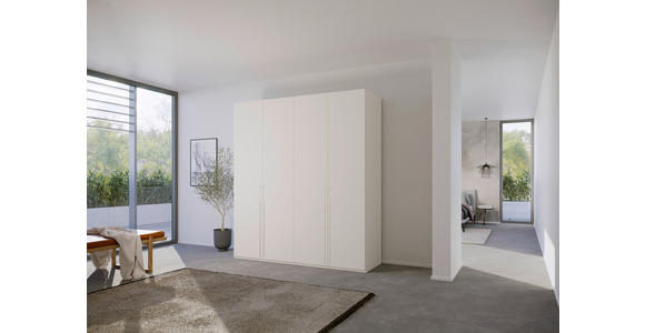 DREHTÜRENSCHRANK 201/235/60 cm 4-türig Weiß - Weiß, Trend, Holzwerkstoff/Metall (201/235/60cm) - Novel