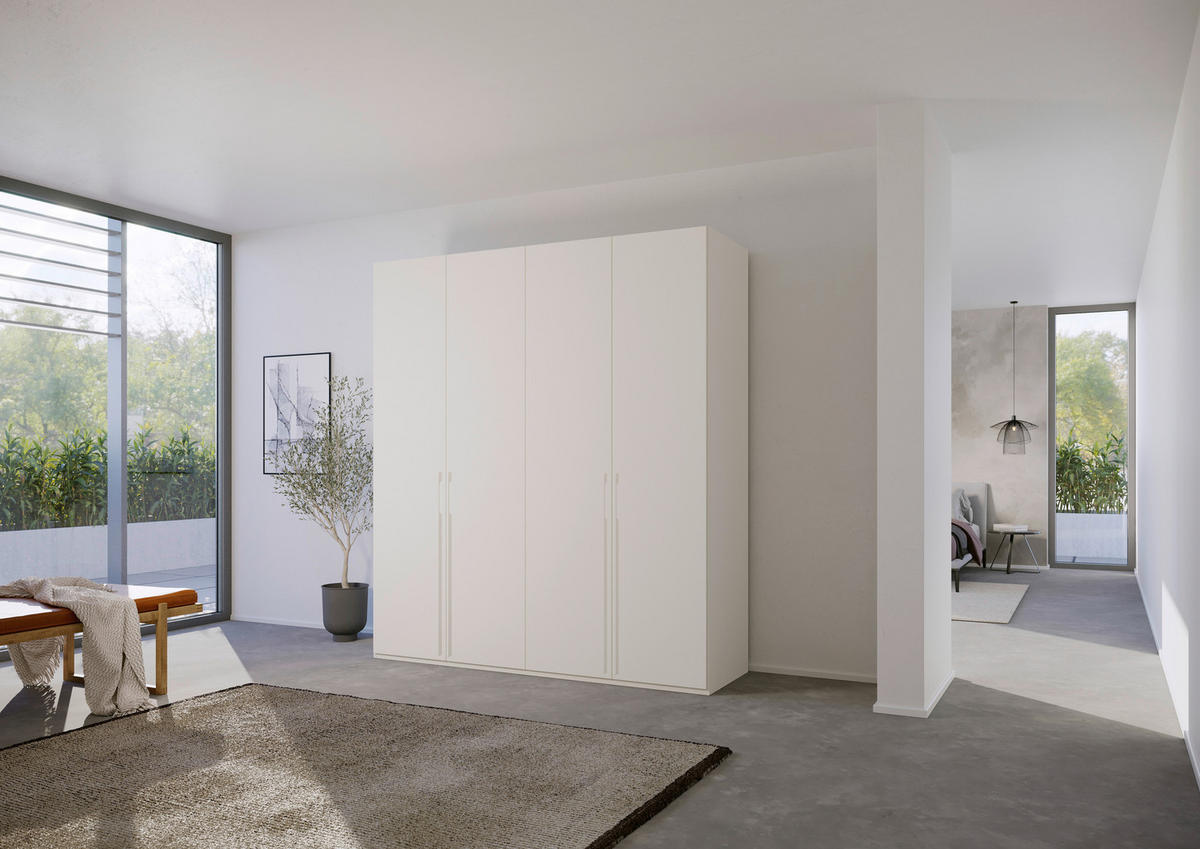 DREHTÜRENSCHRANK in Weiss  - Weiss, Trend, Holzwerkstoff/Metall (201/223/60cm) - Novel
