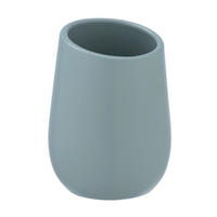 ZAHNPUTZBECHER Keramik  - Blau, Basics, Keramik (8/11/8cm) - Wenko