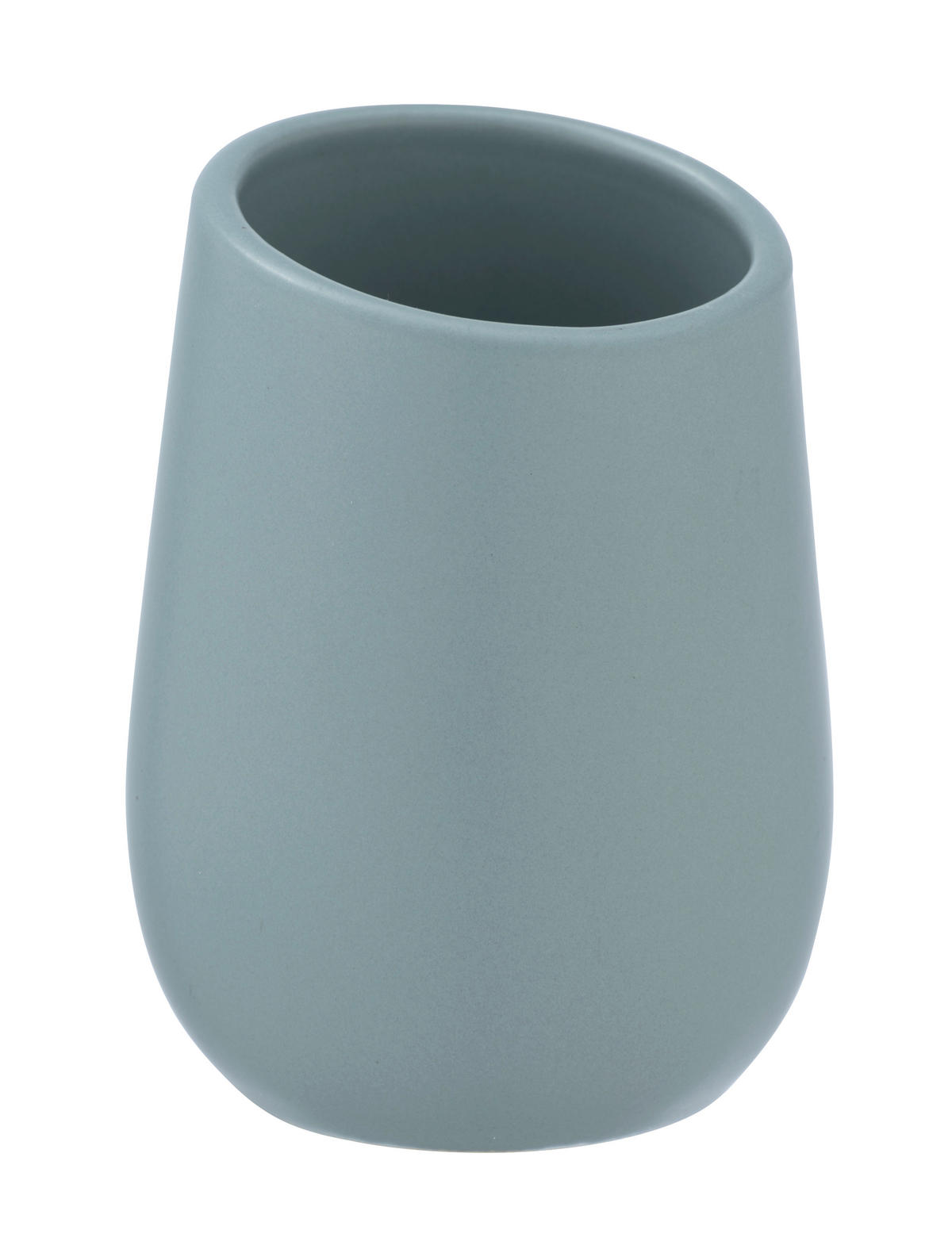 ZAHNPUTZBECHER Keramik  - Blau, Basics, Keramik (8/11/8cm) - Wenko