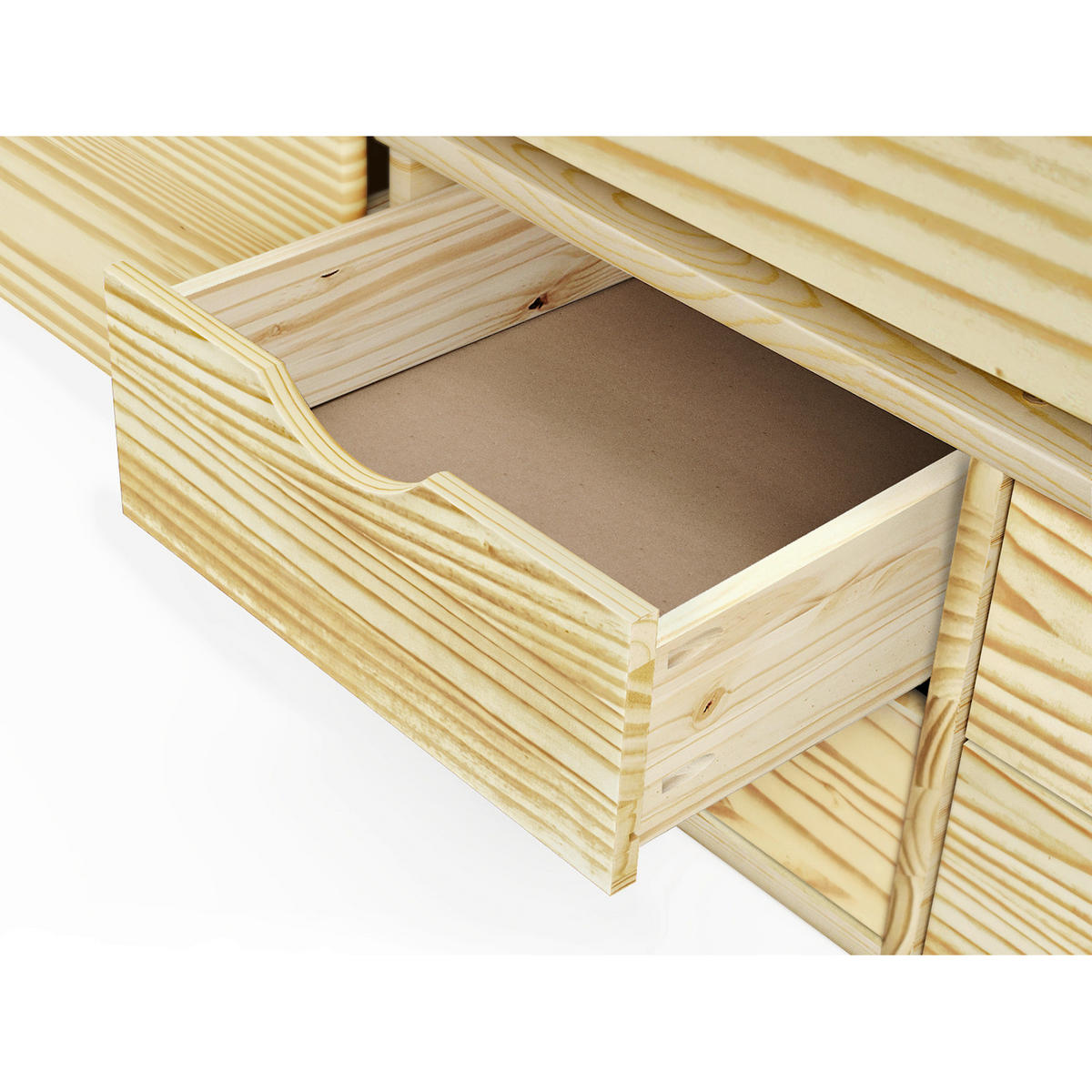 BETT 90/200 cm  in Naturfarben  - Naturfarben, Basics, Holz (90/200cm) - Livetastic