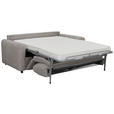 SCHLAFSOFA Leinenoptik Taupe  - Taupe/Schwarz, Design, Kunststoff/Textil (198/91/100cm) - Carryhome