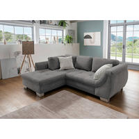 KUTNA GARNITURA tekstil  siva   - srebrne boje/siva, Design, tekstil/drvo (190/250cm) - MID.YOU