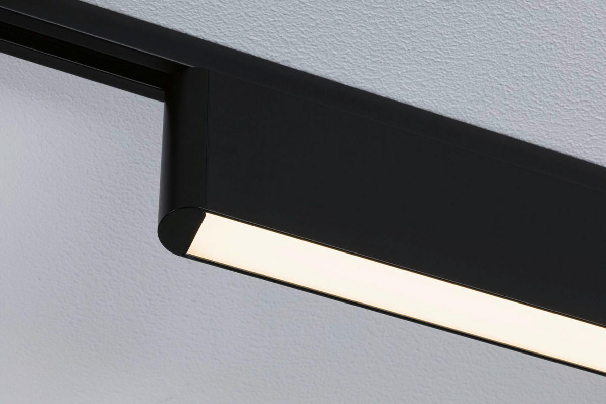 SCHIENENSYSTEM-STRAHLER 37,2/7,4/2,3 cm  - Schwarz, Basics, Metall (37,2/7,4/2,3cm) - Paulmann