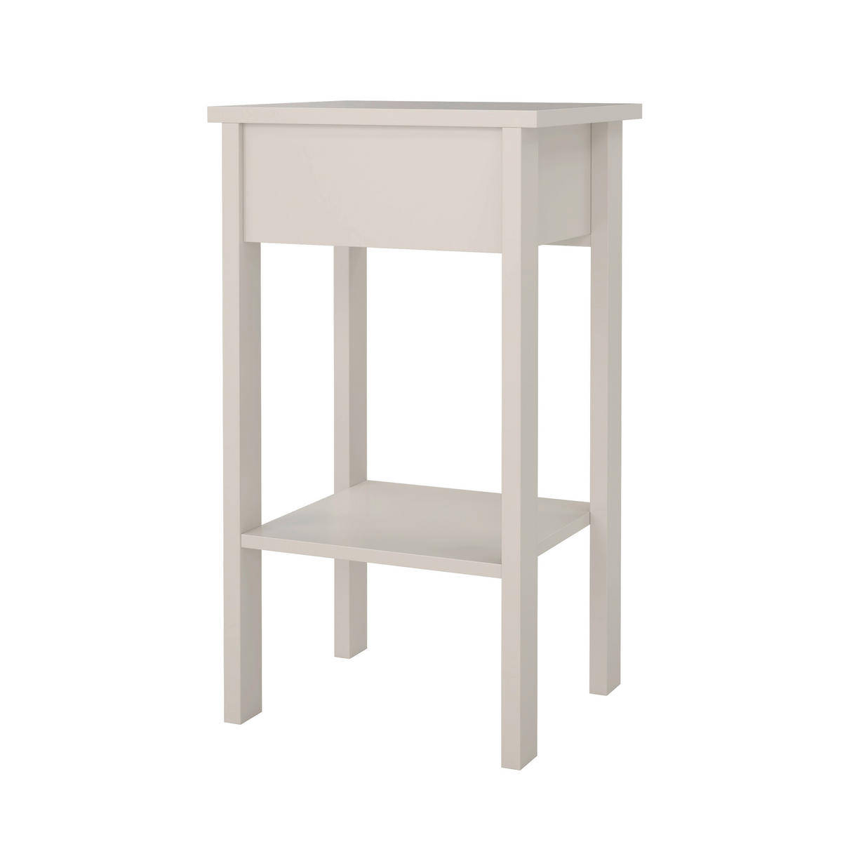 NACHTSCHRANK 40/70,1/34,2 cm Douglasie, Fichte, Kiefer, Lärche, Tanne  - Kaschmir/Silberfarben, MODERN, Leder/Holz (40/70,1/34,2cm) - MID.YOU