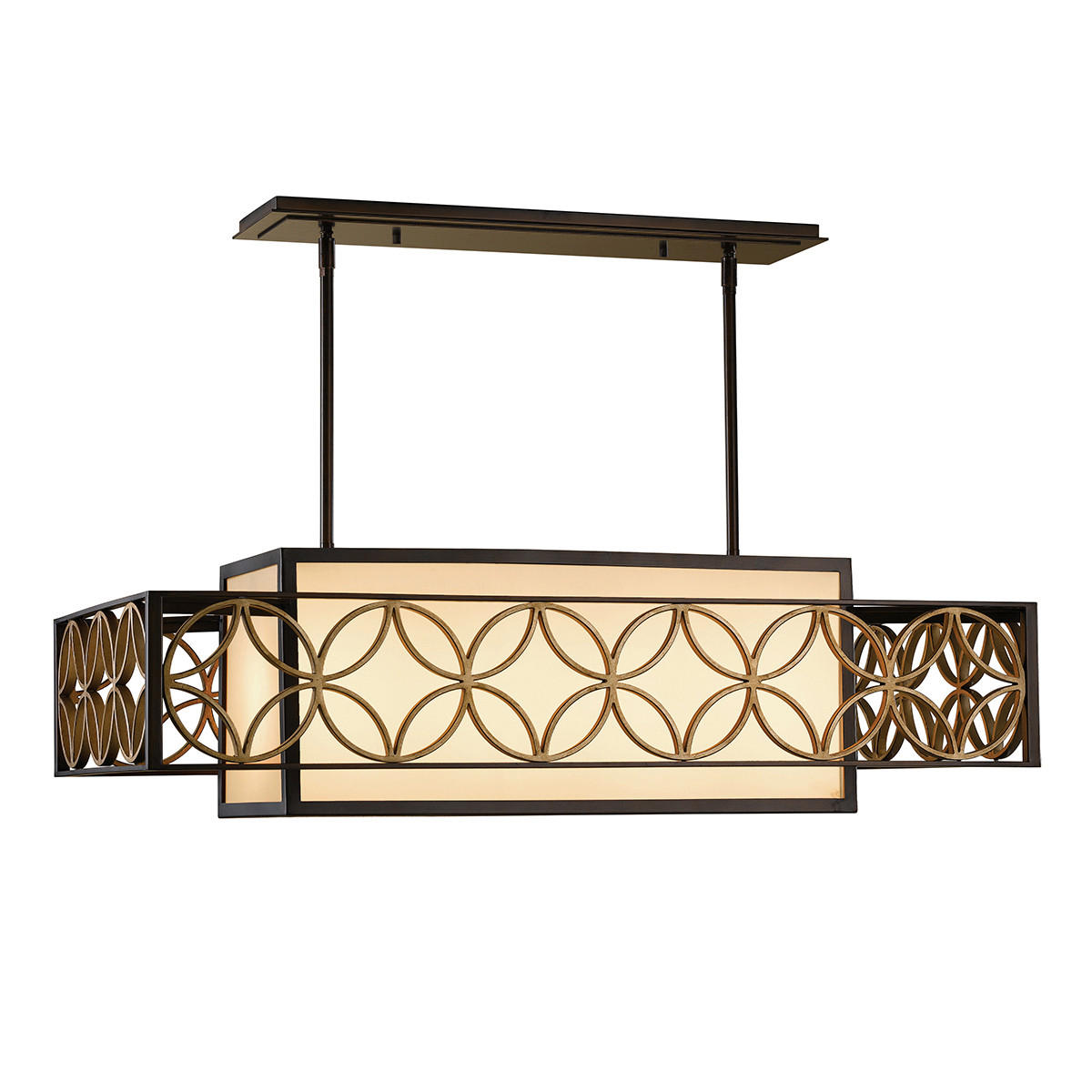 HÄNGLAMPA FE-Remy 53,4/53.4/102,9 cm  - bronsfärgad/guldfärgad, Lifestyle, metall (53,4/53.4/102,9cm) - Elstead Lighting