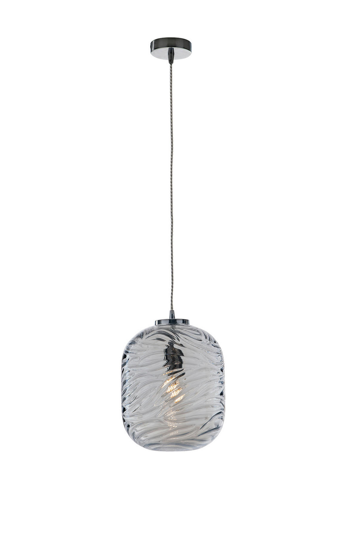 HÄNGELEUCHTE Nereide 24,5/30,7 cm   - Blau, KONVENTIONELL, Glas (24,5/30,7cm)
