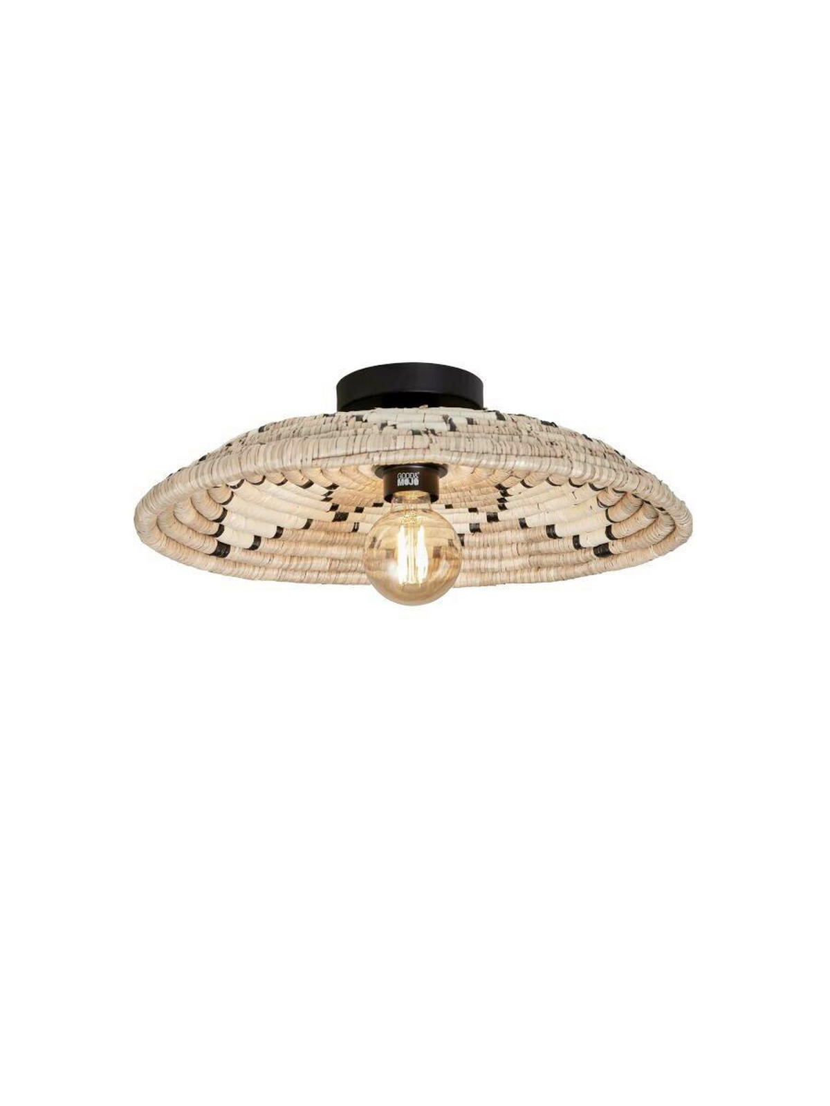 DECKENLEUCHTE 45/8 cm    - Multicolor, MODERN, Naturmaterialien (45/8cm) - Good & Mojo