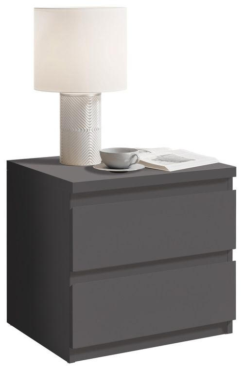 NACHTSCHRANK 45/43,6/38 cm  - Graphitfarben/Schwarz, Basics, Holzwerkstoff/Kunststoff (45/43,6/38cm) - MID.YOU