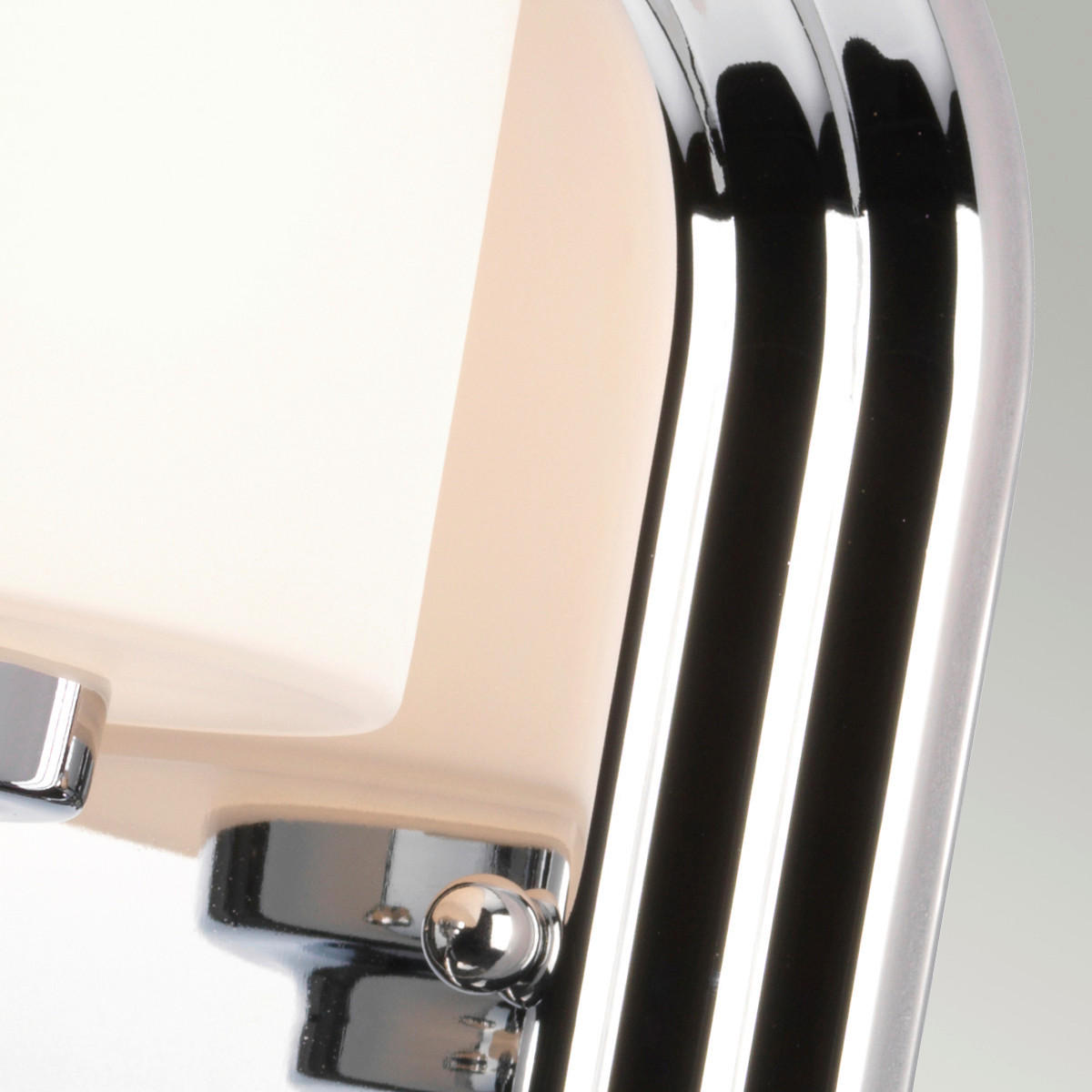 BADEZIMMER-WANDLEUCHTE - Chromfarben, Design, Glas/Metall (12.9/21.6/16cm) - Elstead Lighting