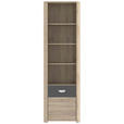 REGAL  59/194/41 cm Anthrazit, Sonoma Eiche  - Eichefarben/Anthrazit, Design, Holzwerkstoff (59/194/41cm) - Carryhome