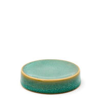 MISKA NA MYDLO zelená - zelená, Basics, keramika (9,5/2,3/9,5cm) - Sadena