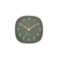 WECKER  Goldfarben, Salbeigrün  - Salbeigrün/Goldfarben, Basics, Kunststoff (8.5/4/8.5cm) - Karlsson