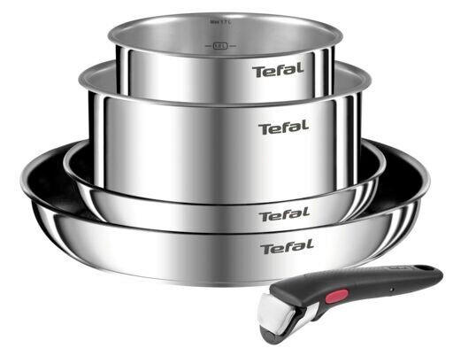 SET TIGANJA 5 delova - boja nerđajućeg čelika, Osnovno, metal (28cm) - Tefal