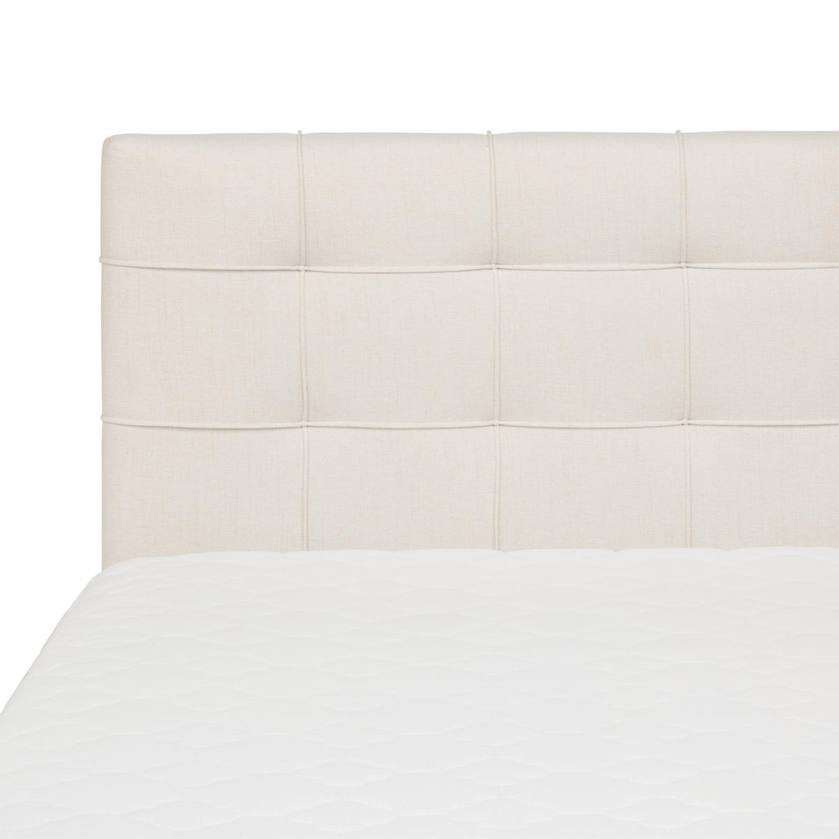 BOXBETT 200/200 cm,  in Creme,  - Creme, MODERN, Holz/Textil (200/200cm) - MID.YOU