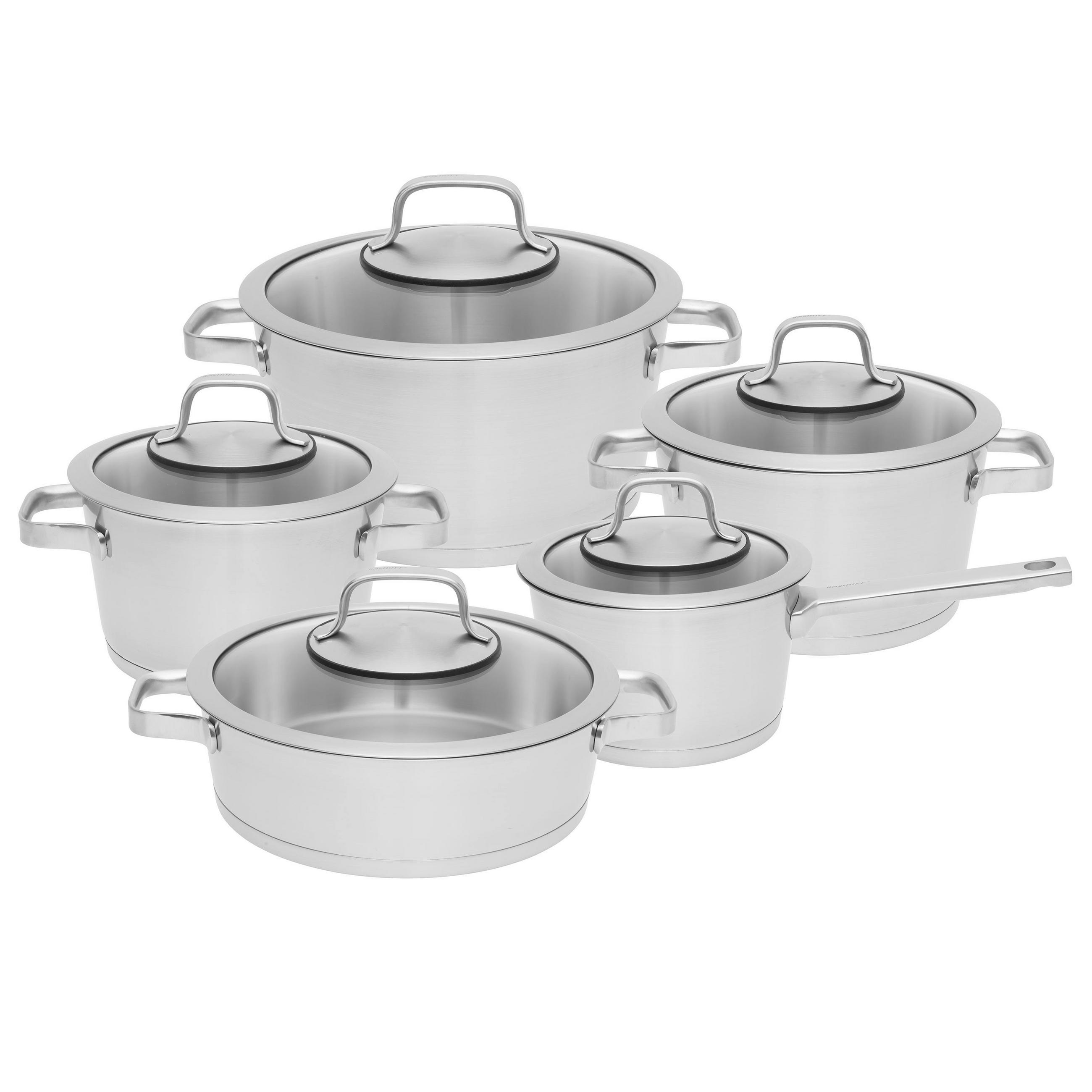 SET POSOD  Manhattan   kovina   - srebrne barve/prozorno, Basics, kovina/steklo (51,50/23/27,5cm) - BergHOFF