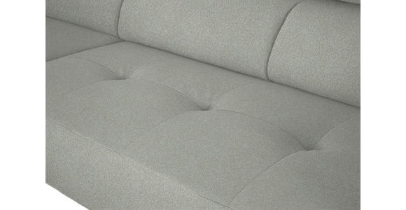 ECKSOFA in Chenille Alabasterfarben 205/280 cm - Alabasterfarben/Schwarz, Design, Textil/Metall (205/280cm) - Xora