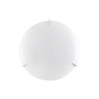 DECKENLEUCHTE 30/30/8 cm   - Weiß, KONVENTIONELL, Glas/Metall (30/30/8cm)