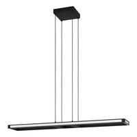 LED-PENDELLEUCHTE Savilanas-Z 116/20/110 cm  - Schwarz/Weiß, Design, Kunststoff/Metall (116/20/110cm) - Eglo