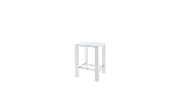 BARTISCH Weiß - Weiß, Basics, Glas/Holz (80/80/108cm) - Novel
