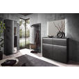 GARDEROBENPANEEL  in 58/183/35 cm  - Anthrazit, Design, Holz/Metall (58/183/35cm) - Johann Jakob