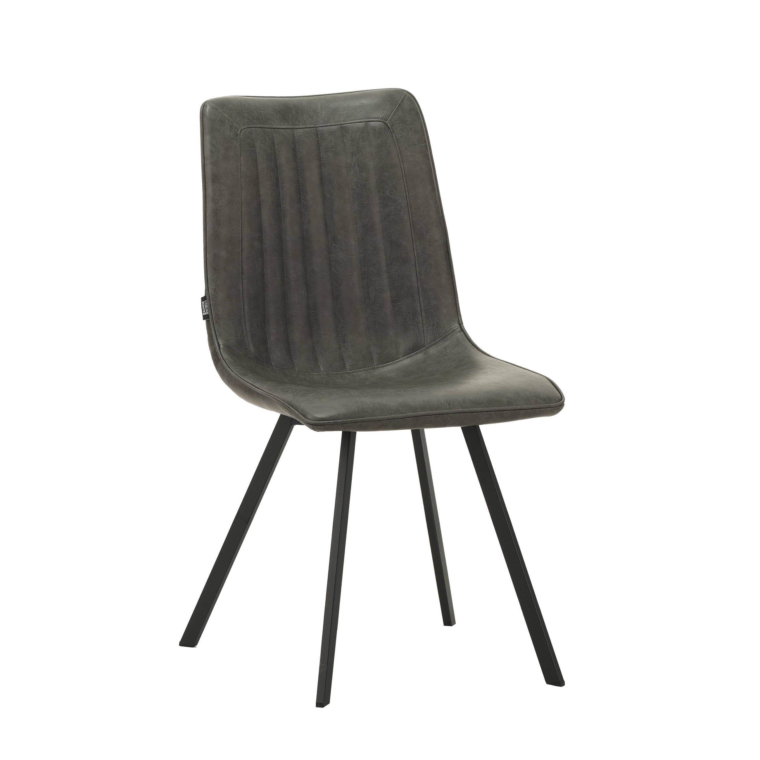 SADA STOLIČIEK 2 kus - čierna/antracitová, Modern, kov/textil (45,5/89,5/60cm) - MID.YOU