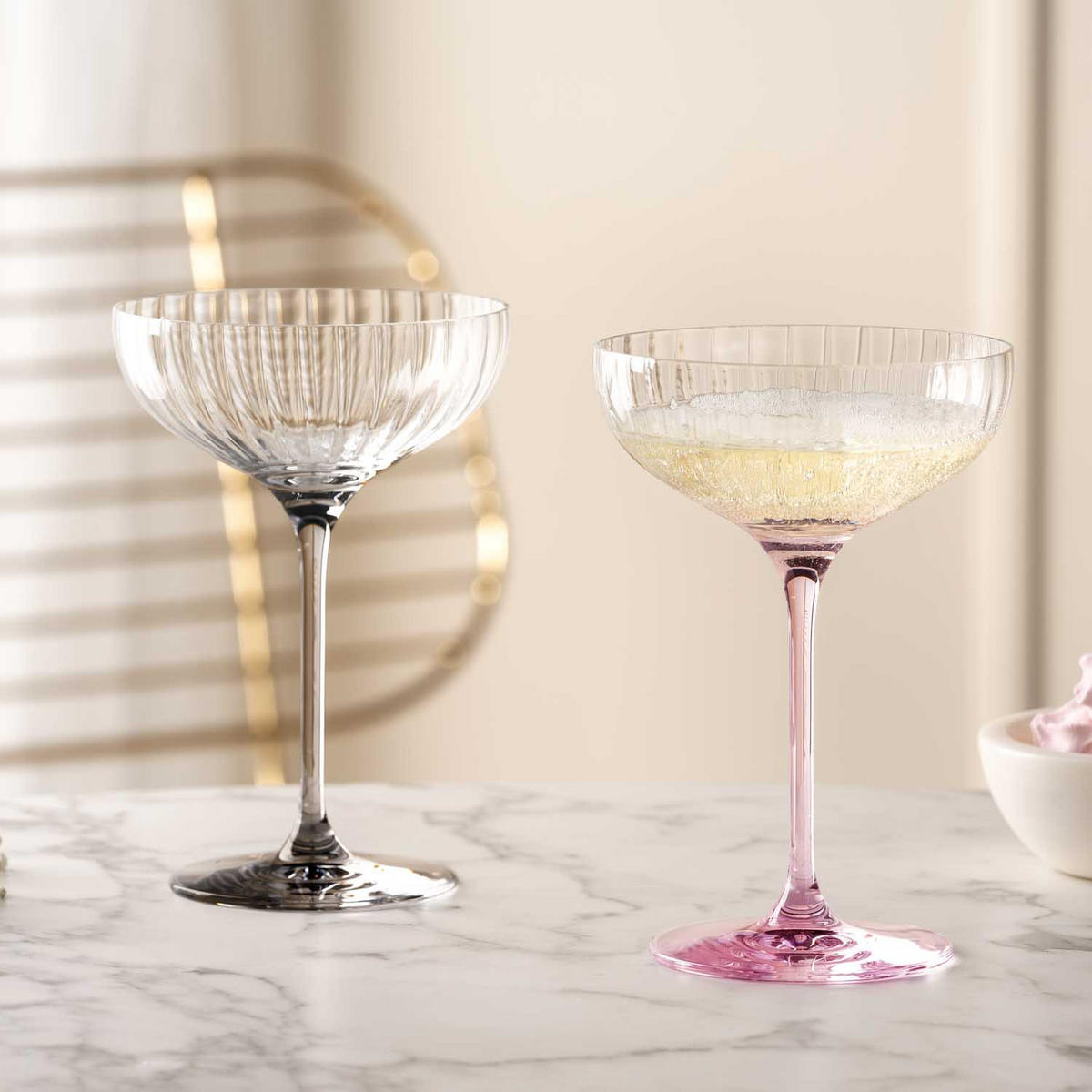 GLÄSERSET Poesia 6-teilig  - Grau, Trend, Glas (10,90/16,00/10,90cm) - Leonardo