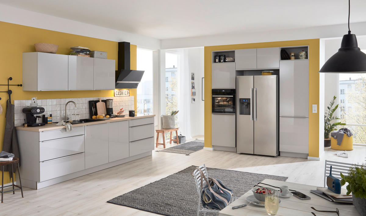 KUCHYNĚ NA MÍRU DK305 - šedá, Design, kompozitní dřevo - Dieter Knoll
