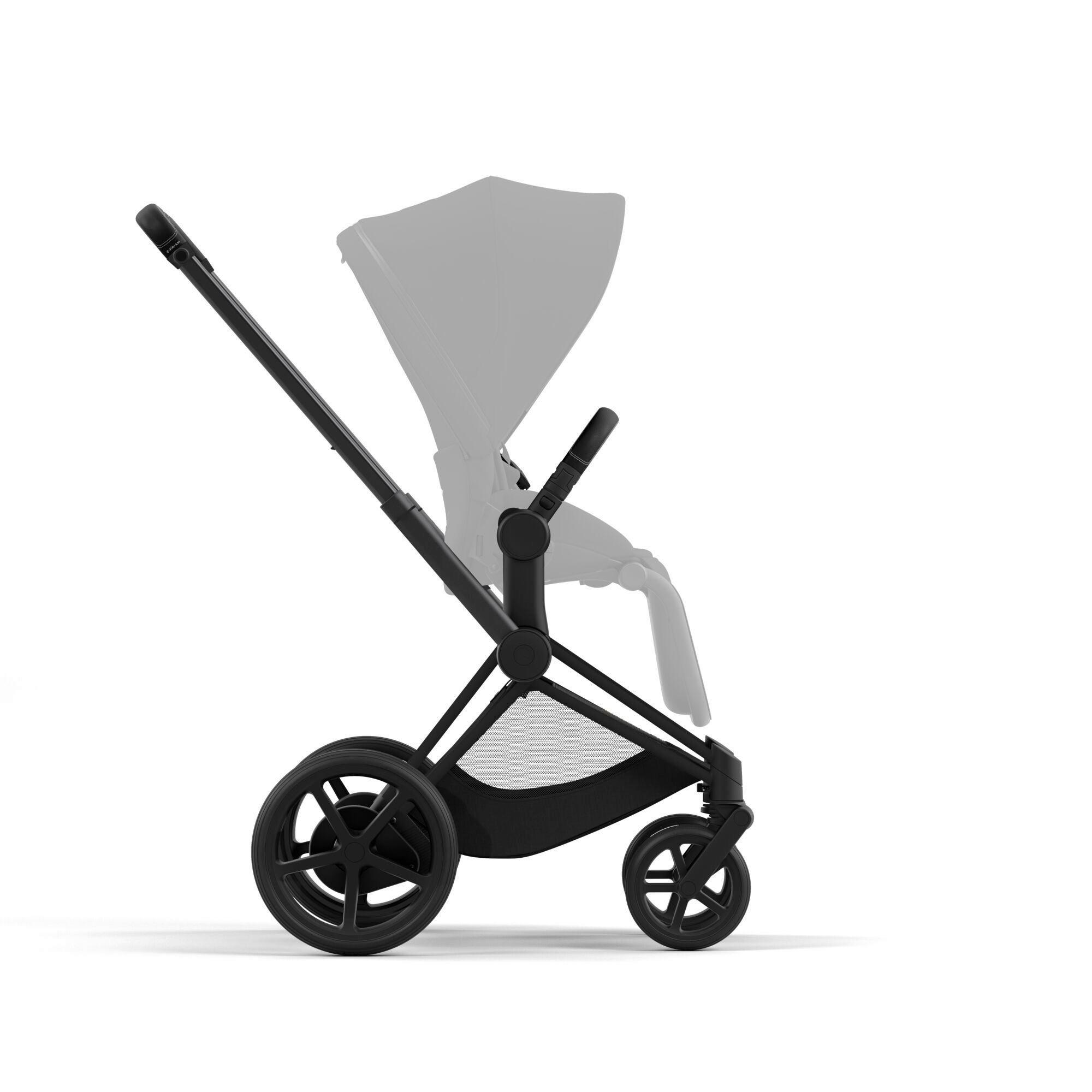 KINDERWAGENGESTELL ePriam  - Schwarz, Basics, Metall (95/59/117cm) - cybex PLATINUM