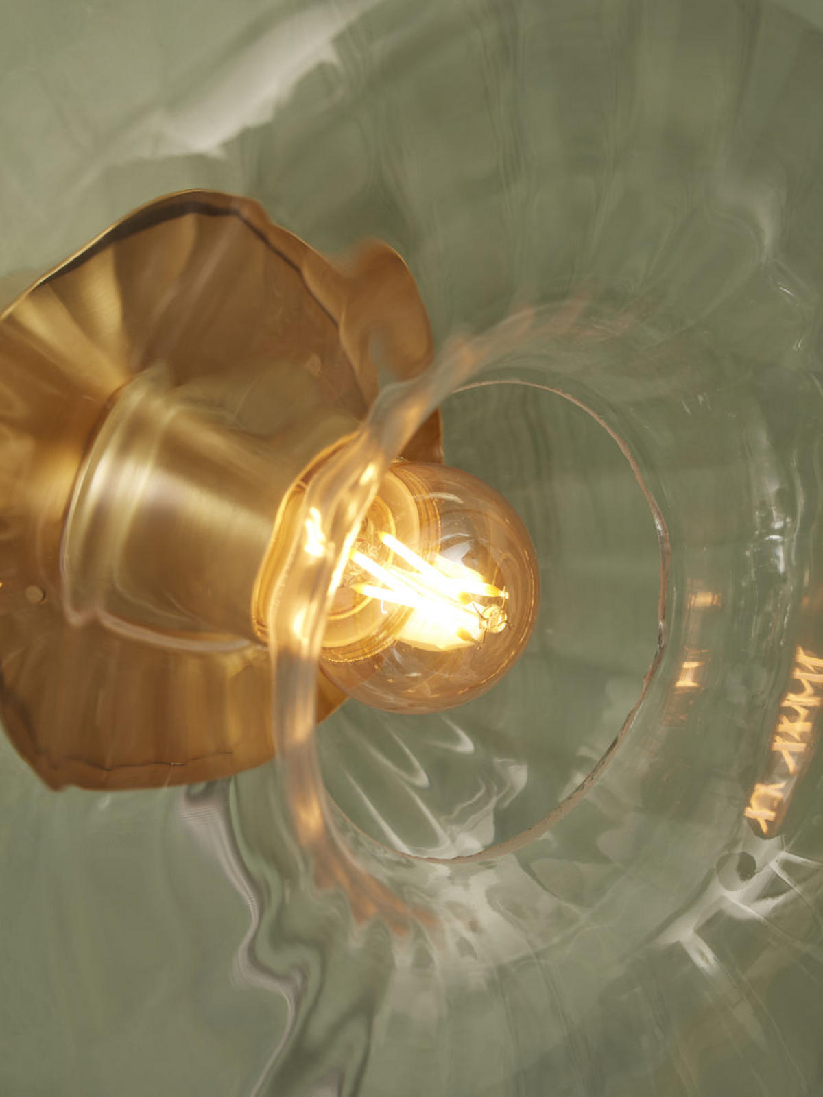 VÄGGLAMPA Brussels 28 cm  - guldfärgad/transparent, Basics, metall/glas (28cm) - It's about Romi