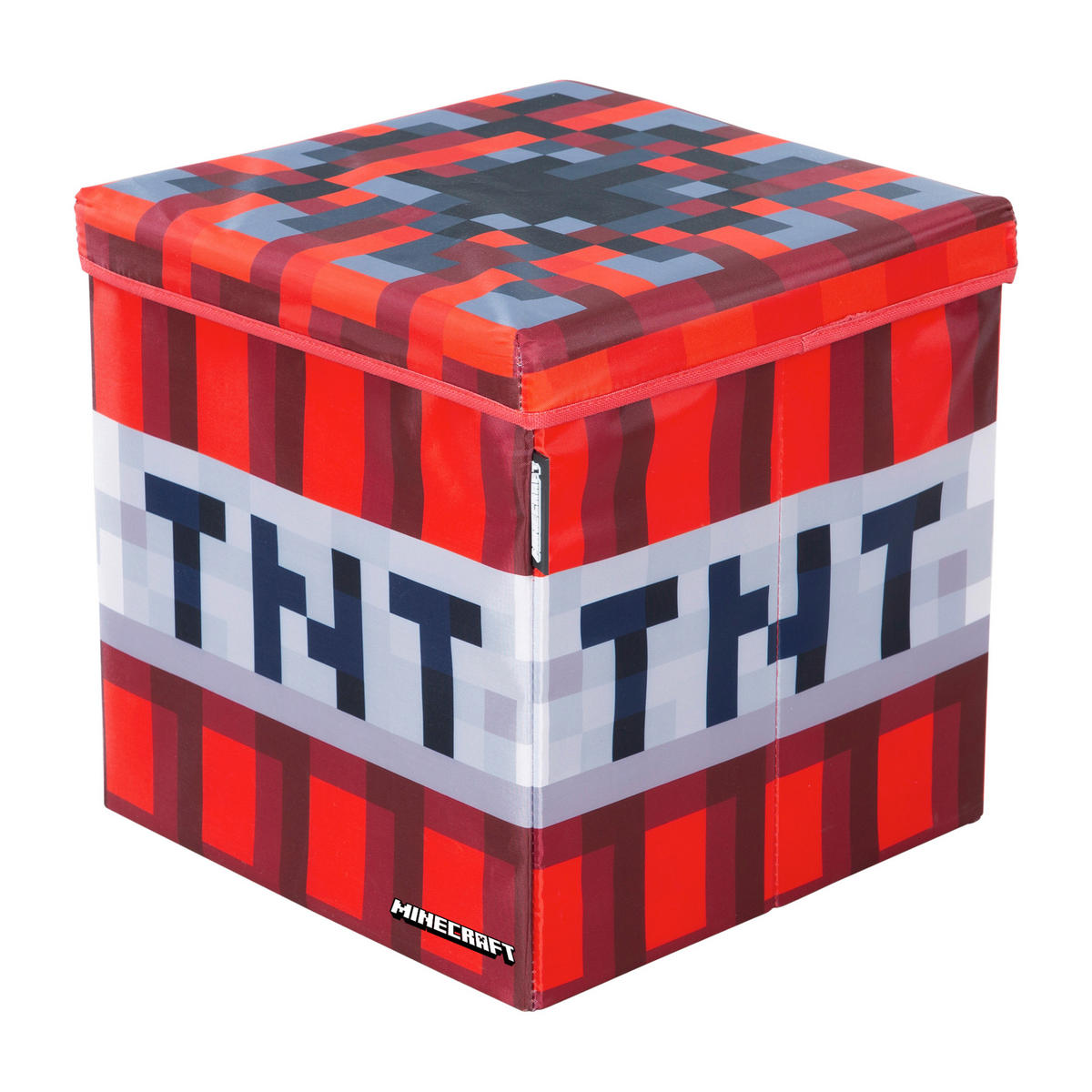 SITZBOX Minecraft Gaming  - Rot/Schwarz, MODERN, Karton/Textil (30/30/30cm) - Minecraft