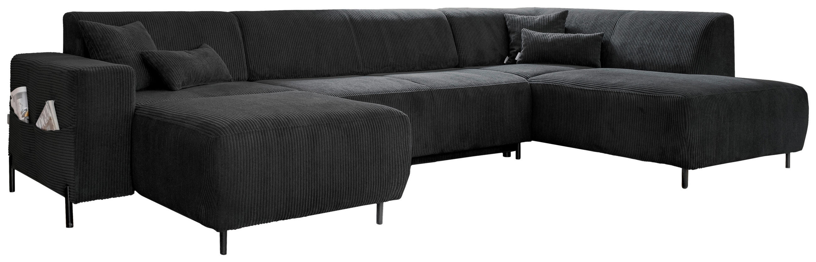 MID.YOU SEDACIA SÚPRAVA, textil, tmavosivá