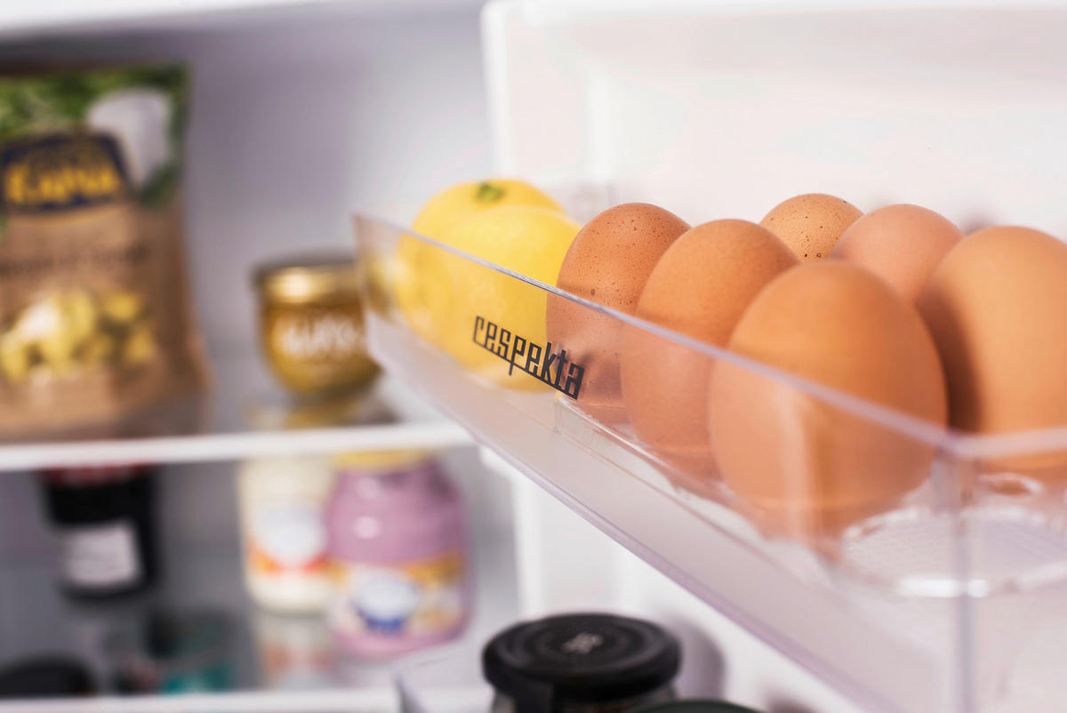 KYL-/FRYSKOMBINATION KS144VR  - röd, Trend, metall/glas (54/145/57cm) - Respekta