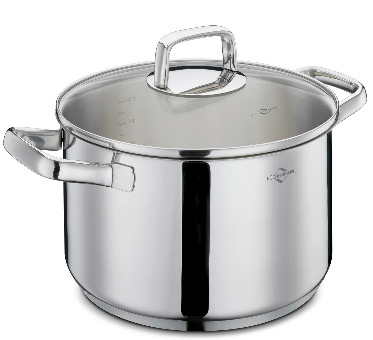 KOCHTOPFSET PISA  - Silberfarben, Basics, Glas/Metall - KÜCHENPROFI