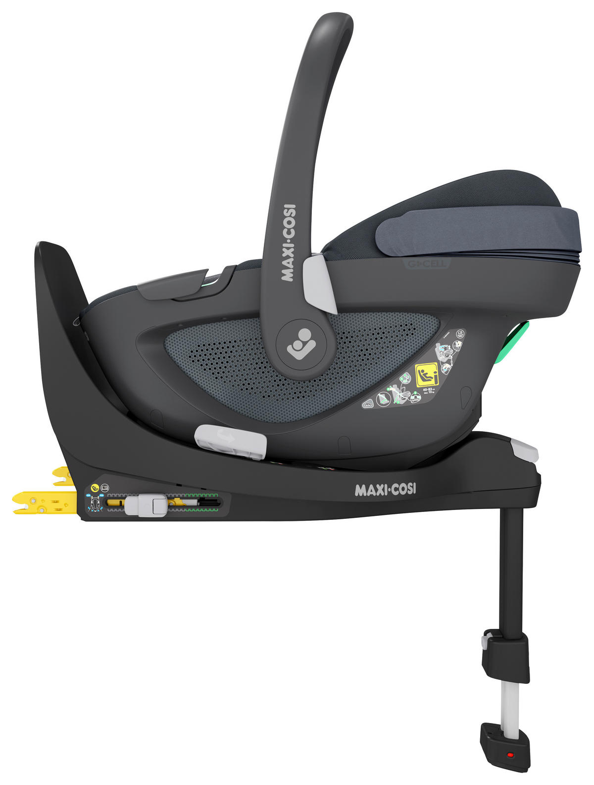 BABYSCHALE Pebble 360 Essential Graphite   - Graphitfarben, Basics, Kunststoff/Textil (44/56/67cm) - Maxi-Cosi