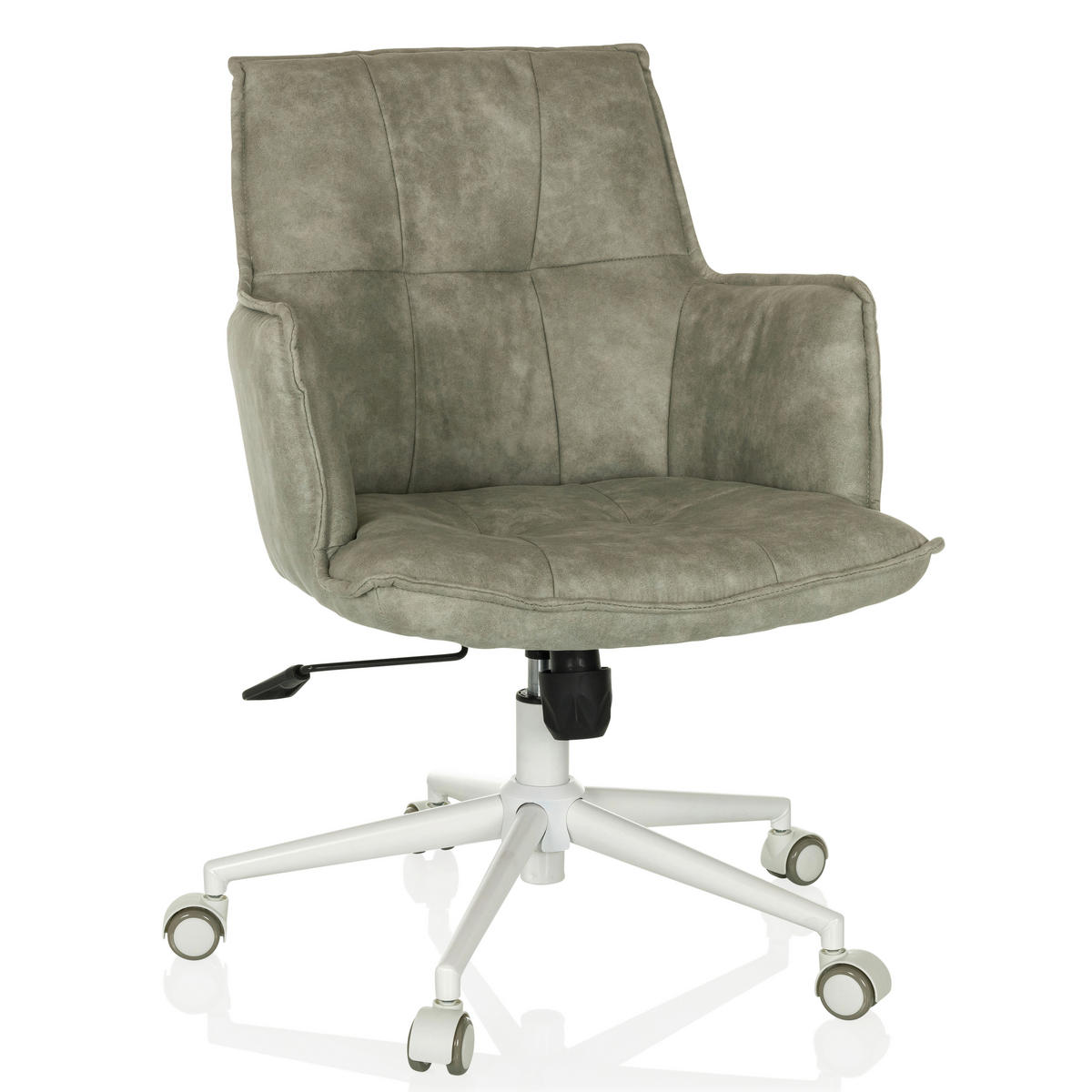 DREHSTUHL Grau  - Weiß/Grau, MODERN, Kunststoff/Textil (54/85/70cm) - MID.YOU