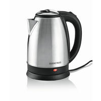 WASSERKOCHER GOURMETmaxx 1,8 L  - Edelstahlfarben/Schwarz, Basics, Kunststoff/Metall (21,4/16,3/24,5cm) - GOURMETMAXX