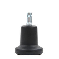 BÜROSTUHLGLEITER - Schwarz, Basics, Kunststoff/Metall (5,5/5,9/5,5cm) - MID.YOU