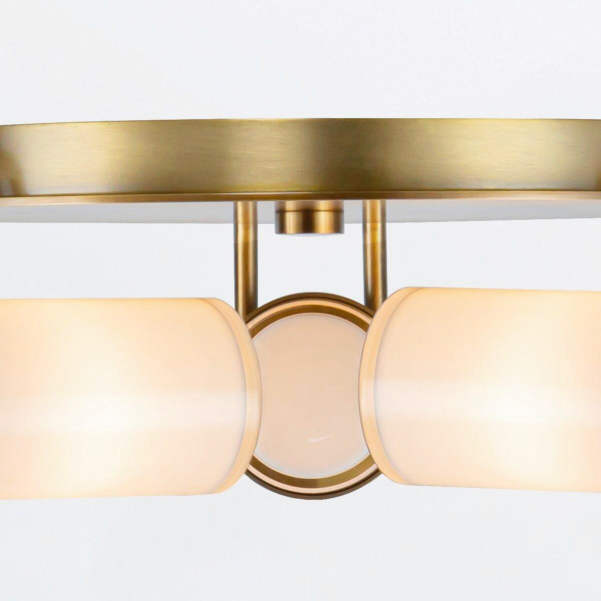 HÄNGELEUCHTE 42,2/14,2 cm  - Messingfarben, KONVENTIONELL, Glas/Metall (42,2/14,2cm) - Elstead Lighting